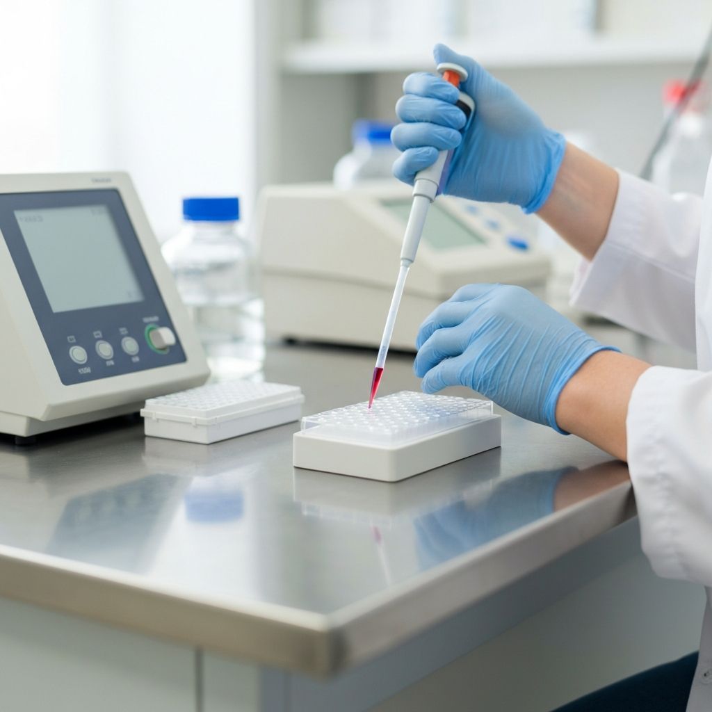 Laboratory blood test for serum creatinine measurement